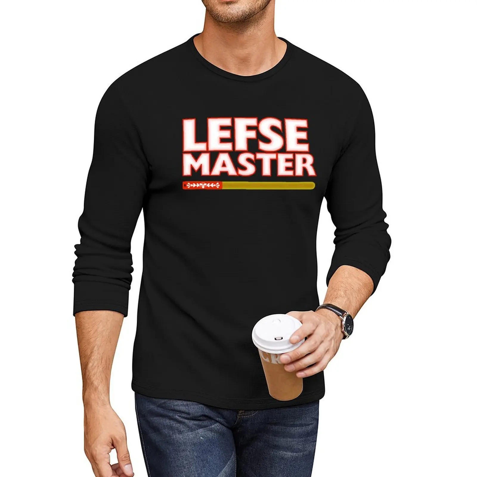 

Lefse Master Roll Flip Cook Scandinavian Food Long T-Shirt plus size t shirts kawaii clothes hippie clothes t shirt for men