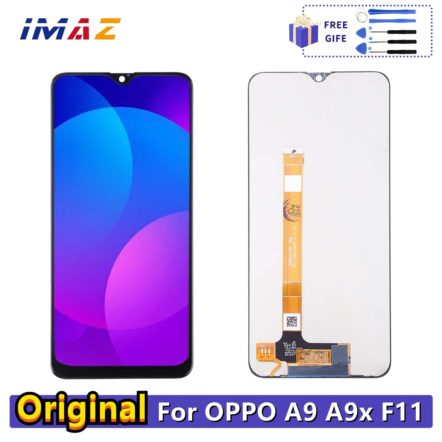 

100% Tested Black 6.53 inch For Oppo F11 Full LCD Display Touch Screen Digitizer Assembly Replacemen For Oppo A9 / A9x