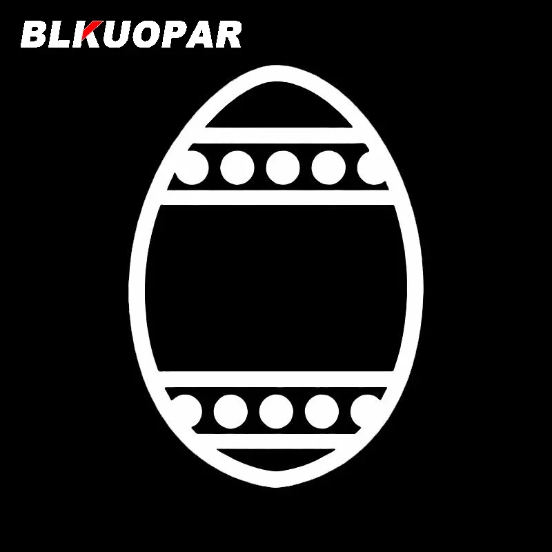 BLKUOPAR Easter Egg Silhouette Car Stickers Fashion Decals Skateboard Suitcase Waterproof Refrigerator Sunscreen Vinyl Car Wrap