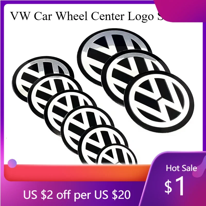 

Новинка 2026: Накладки на центральные отверстия колесных дисков для Volkswagen (4 шт., 45-90 мм)