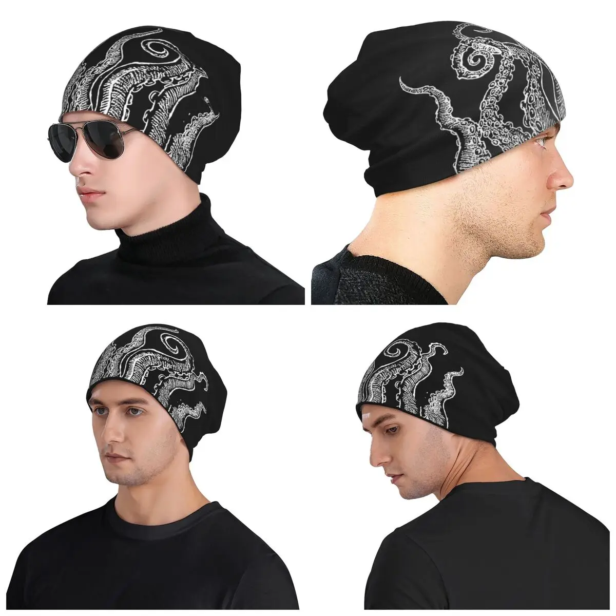 

Tentacles Men Women Adult Beanies Caps Knitted Bonnet Hat Warm Hip Hop Autumn Winter Outdoor Skullies Hats