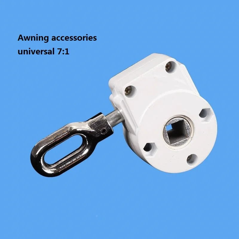 

Outdoor Sunshade Aluminium Alloy Handpiece Universal 7:1 Foldable Awning Canopy Machine Fittings Rolling Rainshed Manual Gearbox