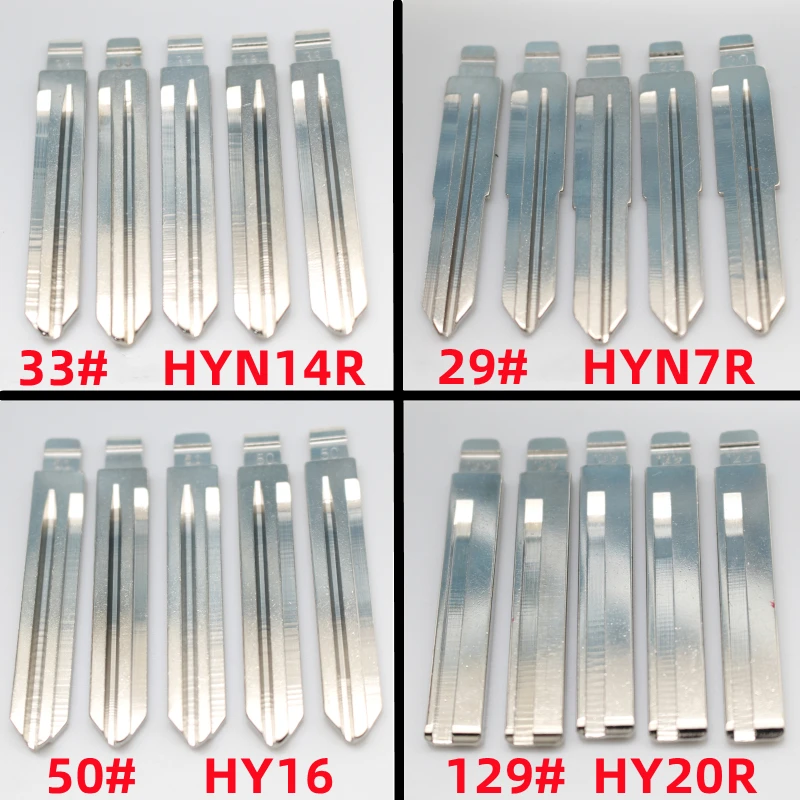 FLYBETTTER OEM 50 шт. HYN14R HYN7R HY16 HY20R металлическая пустая необрезанная лезвие дистанционного ключа для Keydiy KD Xhorse VVDI JMD FLYBETTTER OEM 50 шт. HYN14R HYN7R HY16 HY20R металлическая пустая необрезанная лезвие дистанционного ключа для Keydiy KD Xhorse VVDI JMD