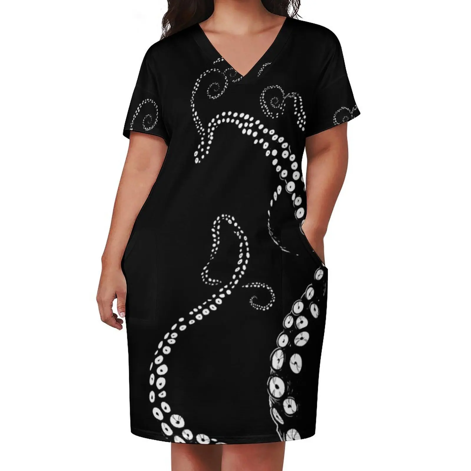 tentacles Loose Pocket Dress ceremony dresses Woman's evening dress summer dresses womens 2025