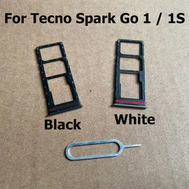 

For Tecno Spark Go 1 1S SIM Card Tray Slot Holder Socket Adapter Connector Repair Parts