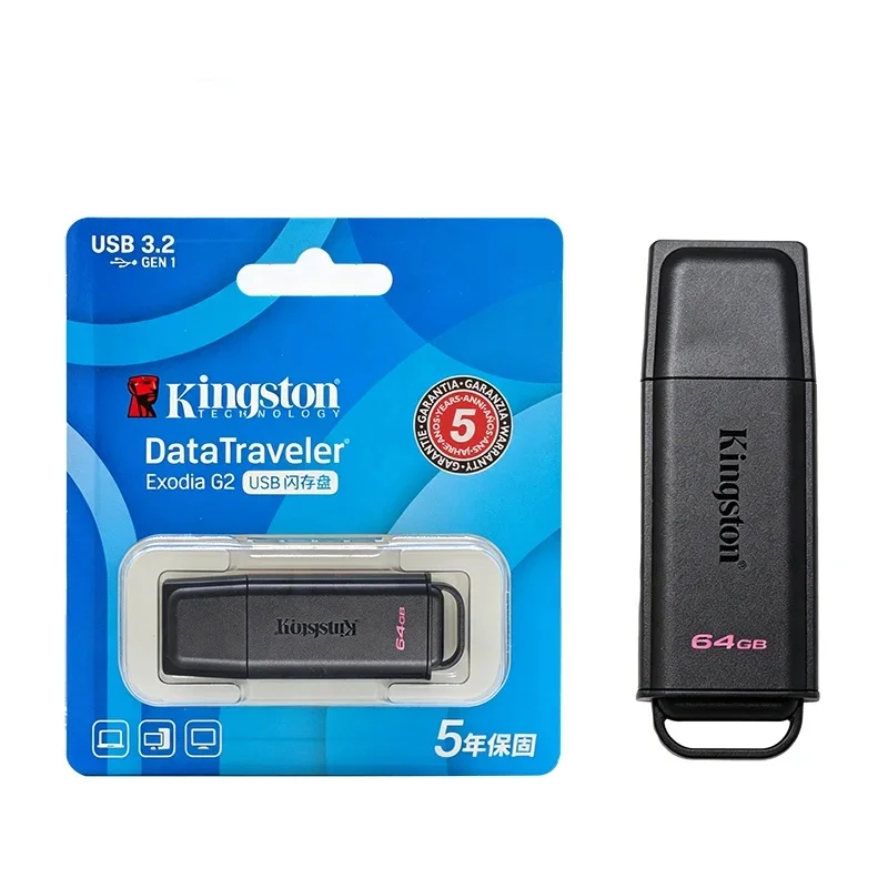 New Kingston DataTraveler Exodia USB Flash Drive USB 3.2 Pen Drive DTXG2 64GB 128GB 256GB 512GB U Disk Memory Stick for Computer