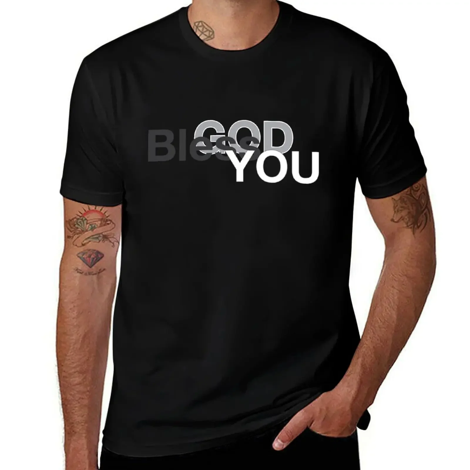 

God Bless You T-Shirt for a boy shirts graphic anime t shirts baggy shirts men clothes