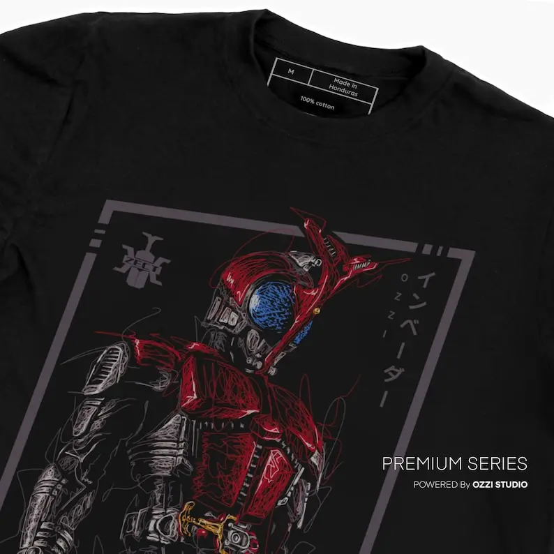 Kamen Rider Kabuto Japanese Anime Men's Short Sleeve Tshirt Graphic Tees