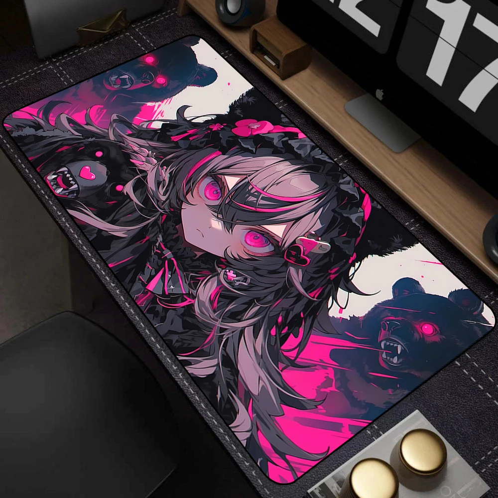 90x40cm Mousepad Large Gaming Computer Keyboard Mouse Pad Soft Carpet Kawaii Mausepad Anime Cute Girl Speed Alfombrilla Raton