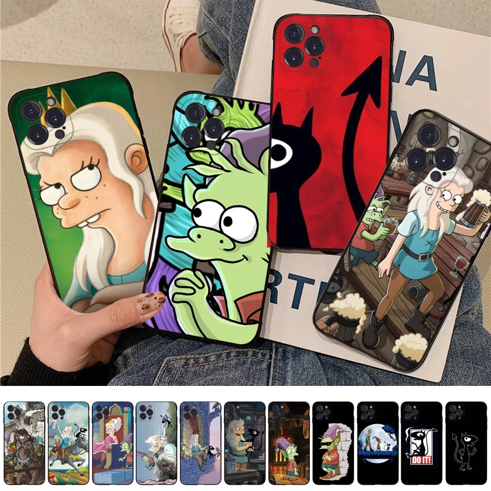 Anime-D-Disenchantments Phone Case for iPhone 15 8 7 6 6S Plus X SE 2020 XR XS 14 11 12 13 Mini Pro Max Mobile Case