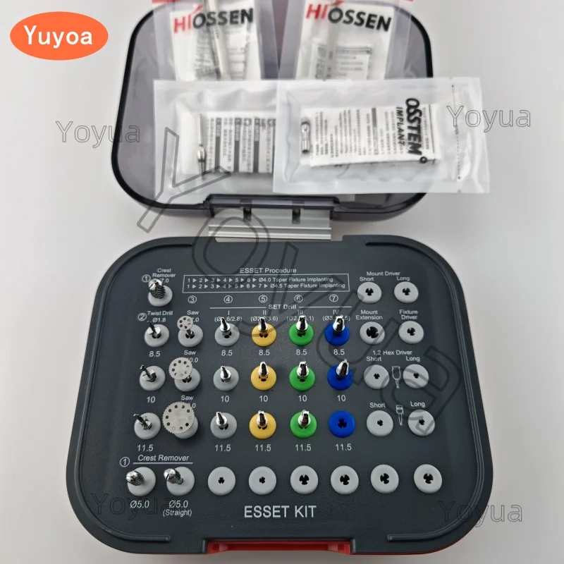 

Osstem Esset Kit Hiossen Narrow Ridge Split Expanding Tapping Implant Set Стоматологические хирургические инструменты Инструменты для стоматолога