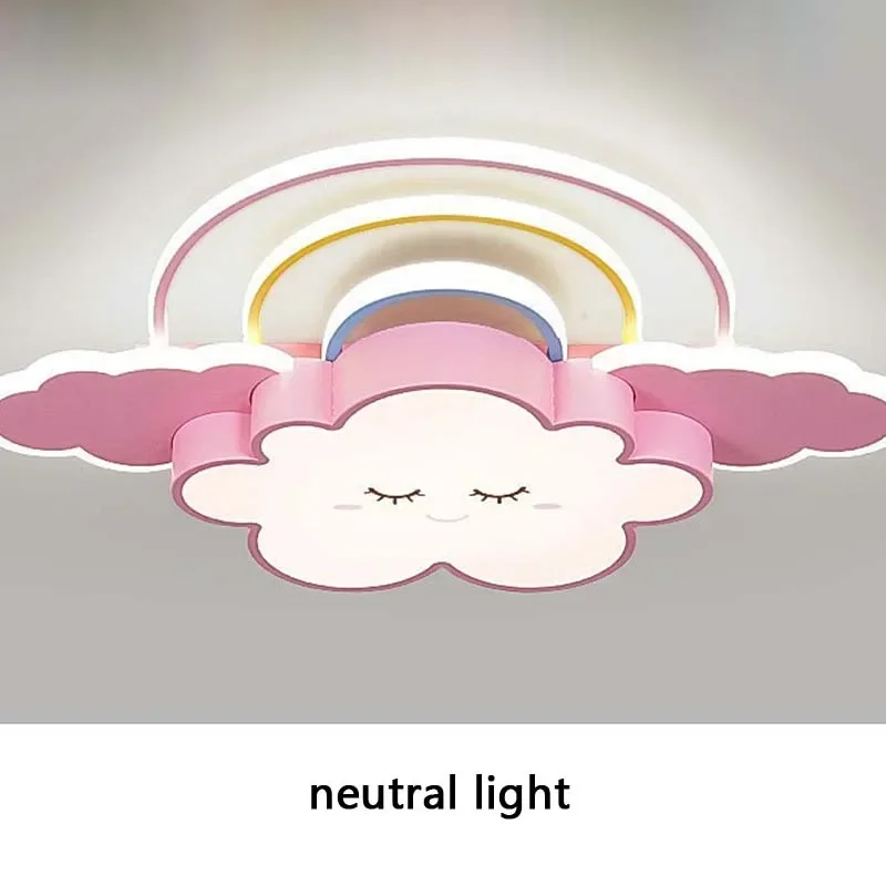 Nordic Children's Room Colorful Cloud Ceiling Light Simple Modern LED Ceiling Light Scandinavian Creative Bedroom Warm Light