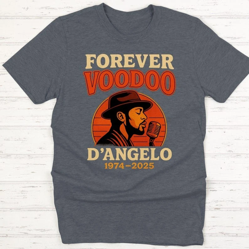 RIP D'Angelo SLEPT-ON Guitar Photo RIP Tribute R&b Shirt Brown Sugar Voodoo Neo Soul High Quality Cotton Graphic T Shirts COTTON