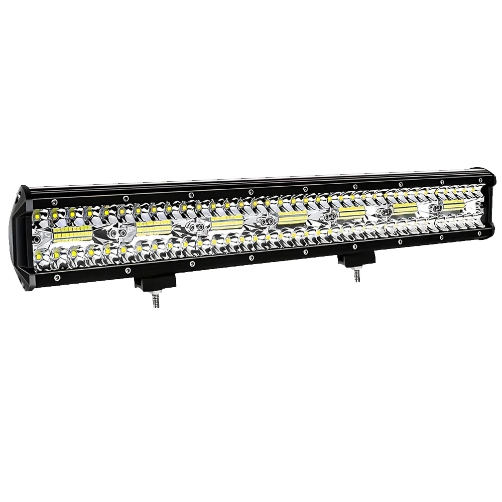 20-Zoll-LED-Arbeitsscheinwerferleiste, dreireihige LKW-Arbeitsleuchte, 4x4 Offroad-LED-Lichtleiste, geeignet für SUV, ATV, Traktor, LKW, 12V 24V