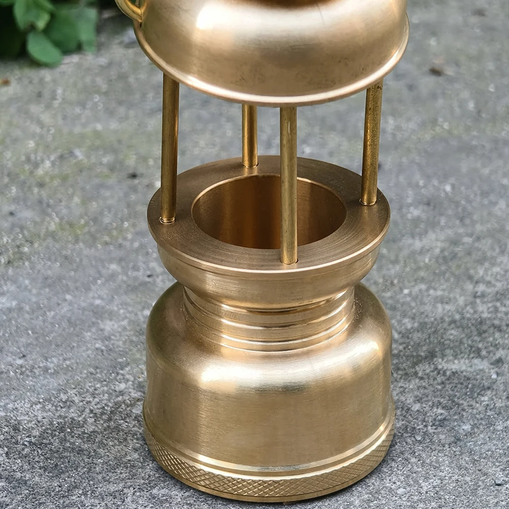 2-In-1 Copper GZ Brass Lampshade Golden Hanging Lantern Case Lamp for GZ BD Vintage Camping Light Mine Light Retro