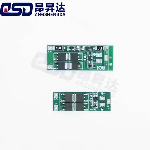1PCS 2S 20A 7.4V 8.4V 18650 Lithium Battery Protection Board/BMS Board Standard/Balance For DIY
