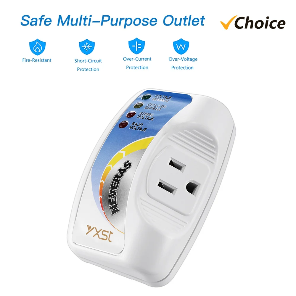

Voltage Protector Single Outlet Surge Protector Plug in for Home Appliance Plug Protection Wall Mount Power Suppressor for TV/PC
