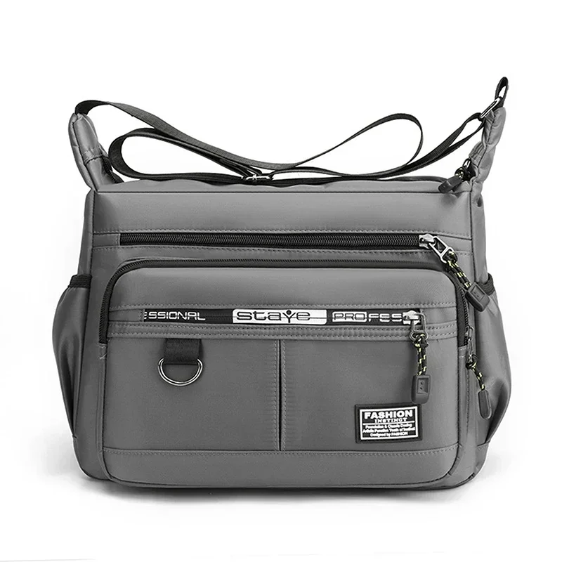 Robuste Multi-Pocket-Business-Umhängetasche für Männer und Frauen, lässige Business-Handtasche mit mehreren Fächern – Detail 12
