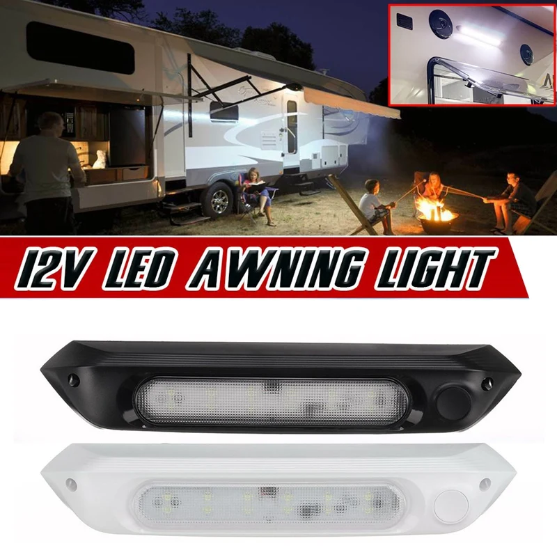 

RV LED Awning Light 12-28V SMD 8W Waterproof Porch Lights Interior Wall Lamps For RV Camper Caravan Motorhome