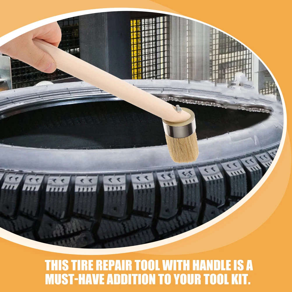 

Tire Repair Durable Handle for Brush For Scrubbing Cleaning Wheels Rims Car Detailing Brush Car Detailing Maintenance