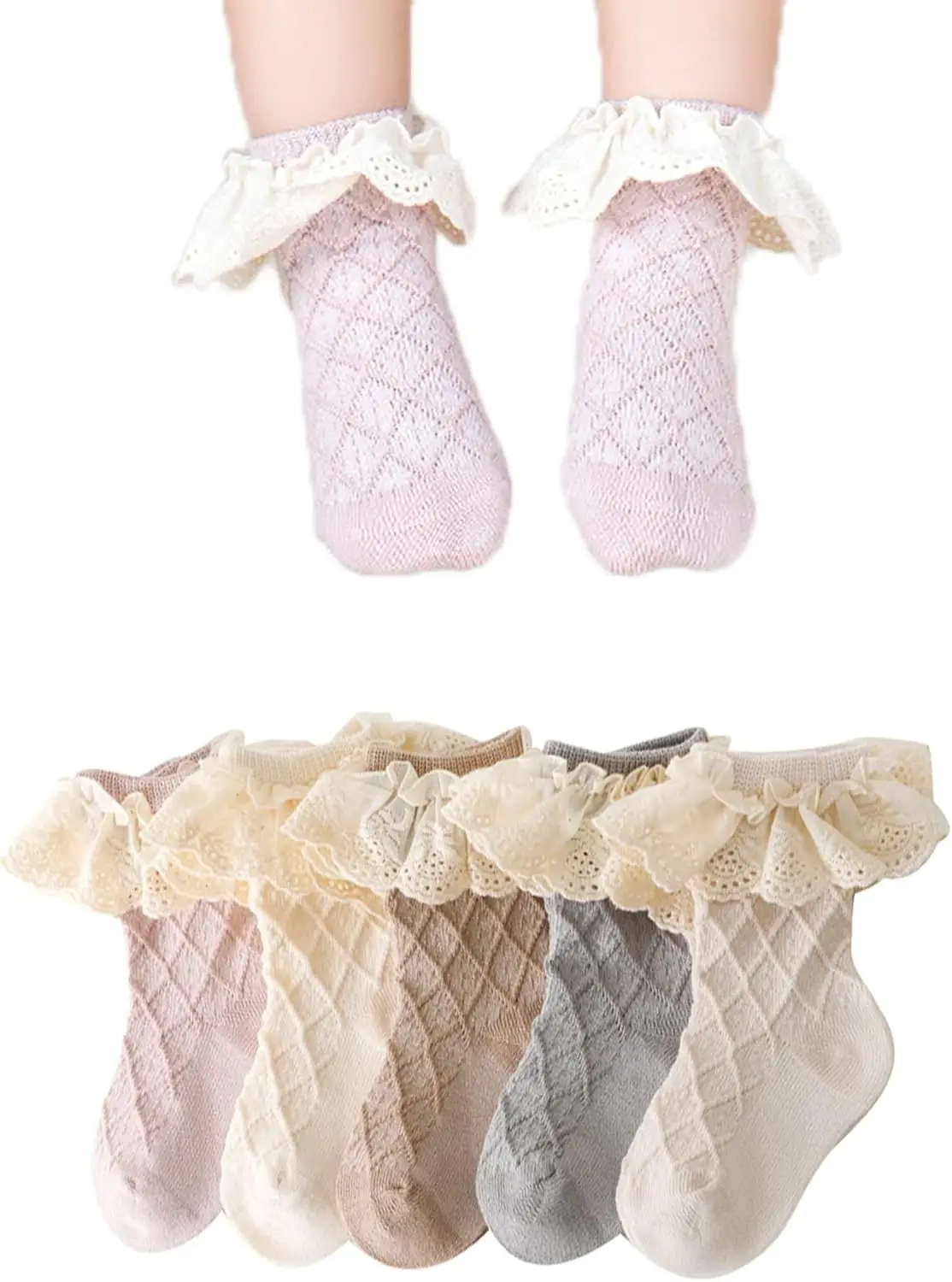 

Baby Girl Socks Princess Toddler Uniform Socks Tube Ruffled Stockings Mary Janes Socks Newborn Infant