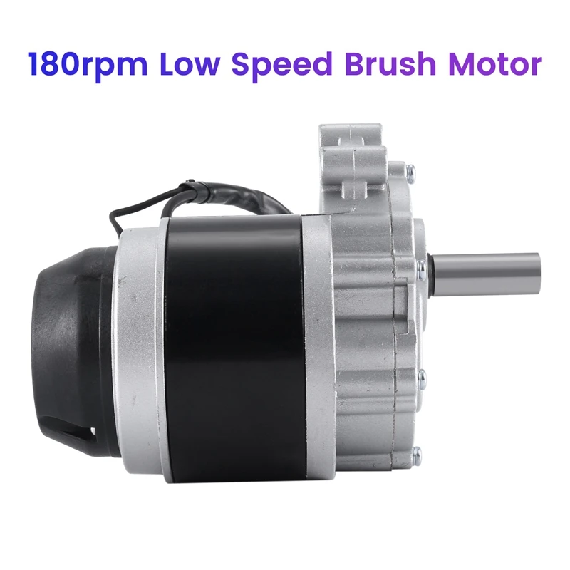 

Low Speed Brush Motor With Electromagnetic Brake, Longer Shaft, DC Gear Brushed Motor For Wheel Chair 250W 24V