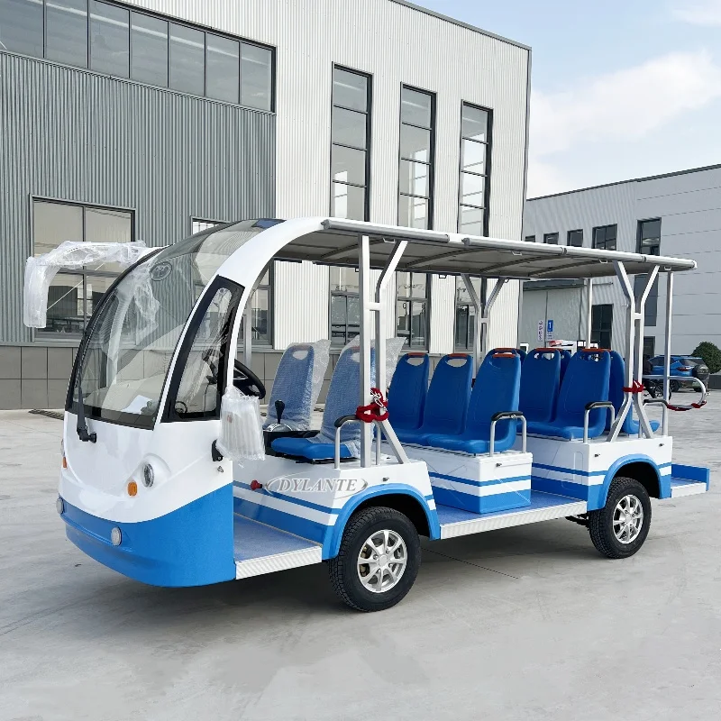 2025 حار بيع 8 + 3 مقعد سيارة كهربائية صغيرة لمشاهدة معالم المدينة اختياري اللون 72 فولت 5000 واط حافلة لمشاهدة معالم المدينة الكهربائية سيارة للبيع #2