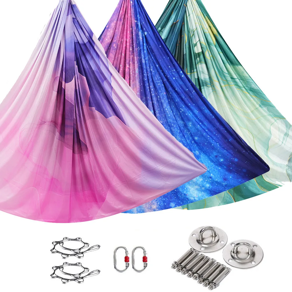 High quality anti-gravity aerial yoga portable hammock yoga swing home gym yoga hammock