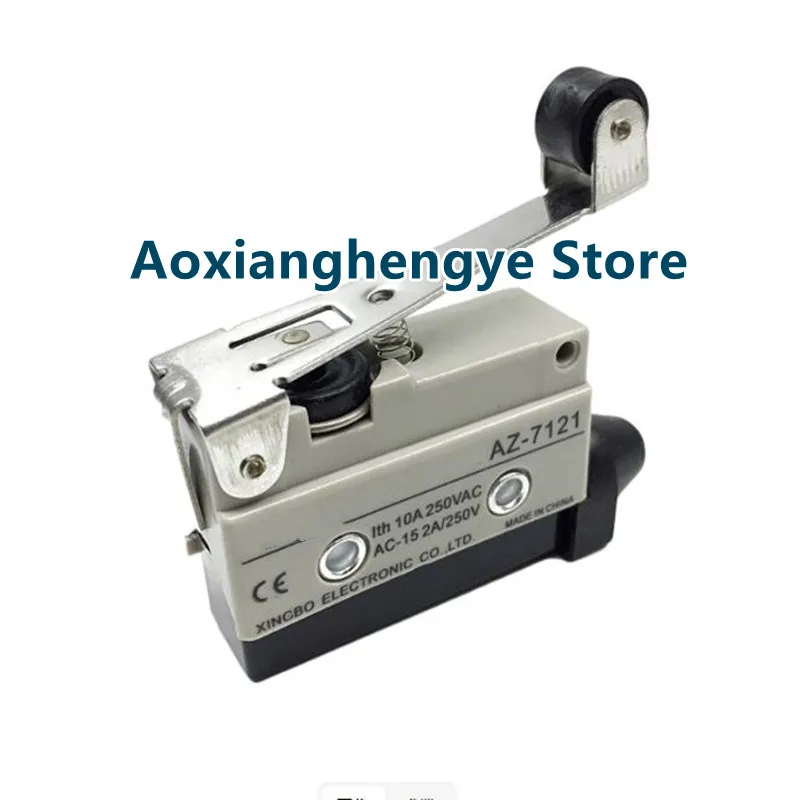 1PCS AZ-7121 Silver contact travel limit micro switch AZ-7121 long handle roller touch wheel switch