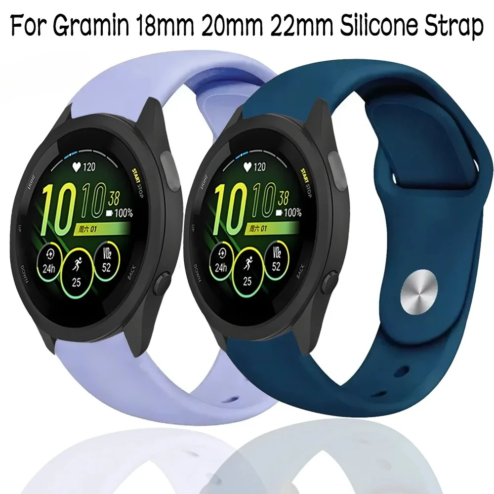 18/20/22 مللي متر سيليكون حزام ل Gramin Forerunner 970 570 965 265 265S 165 55 سوار رياضي Garmin Venu 3 3S Vivoactive 6 5 Band #1