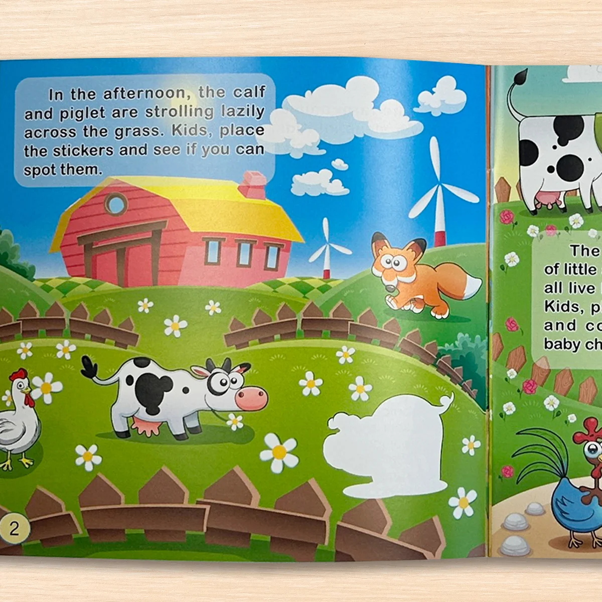 Happy Farm Fun: Learn and Play with Moving Paper Crafts and Reusable Stickers