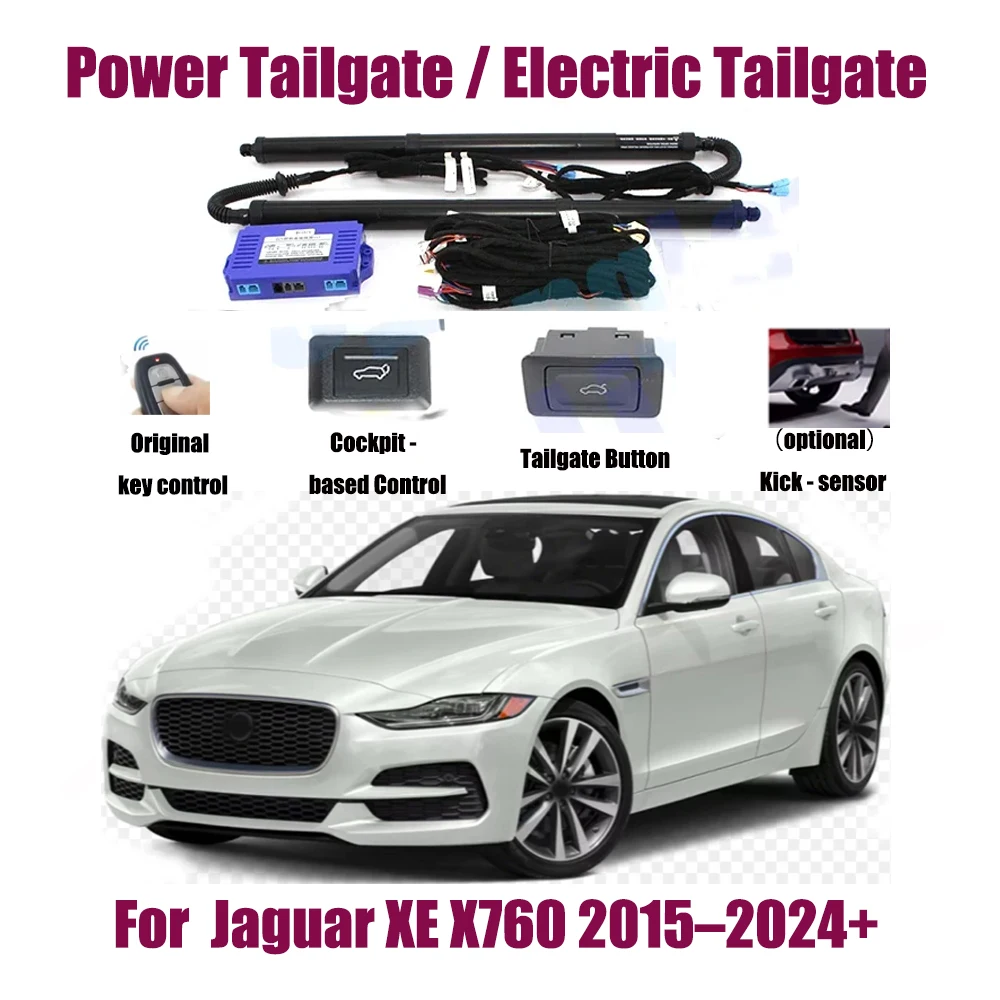 สําหรับ Jaguar XE X760 2015-2024 + รถยกอัตโนมัติชุดเปิด Trunk อัจฉริยะไฟฟ้า Lift Tailgate