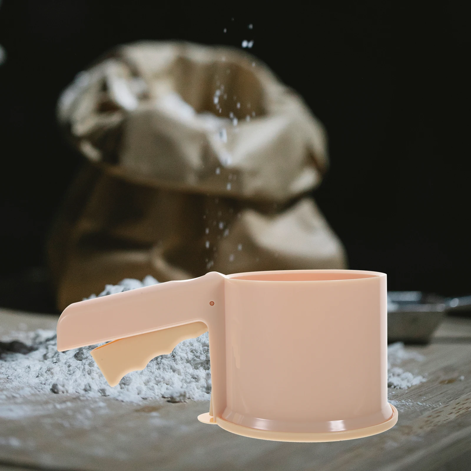 

H held Flour Sifter Cup Type Powder Sieve Baking Tool Small Size Non Rust Light Weight Easy Use
