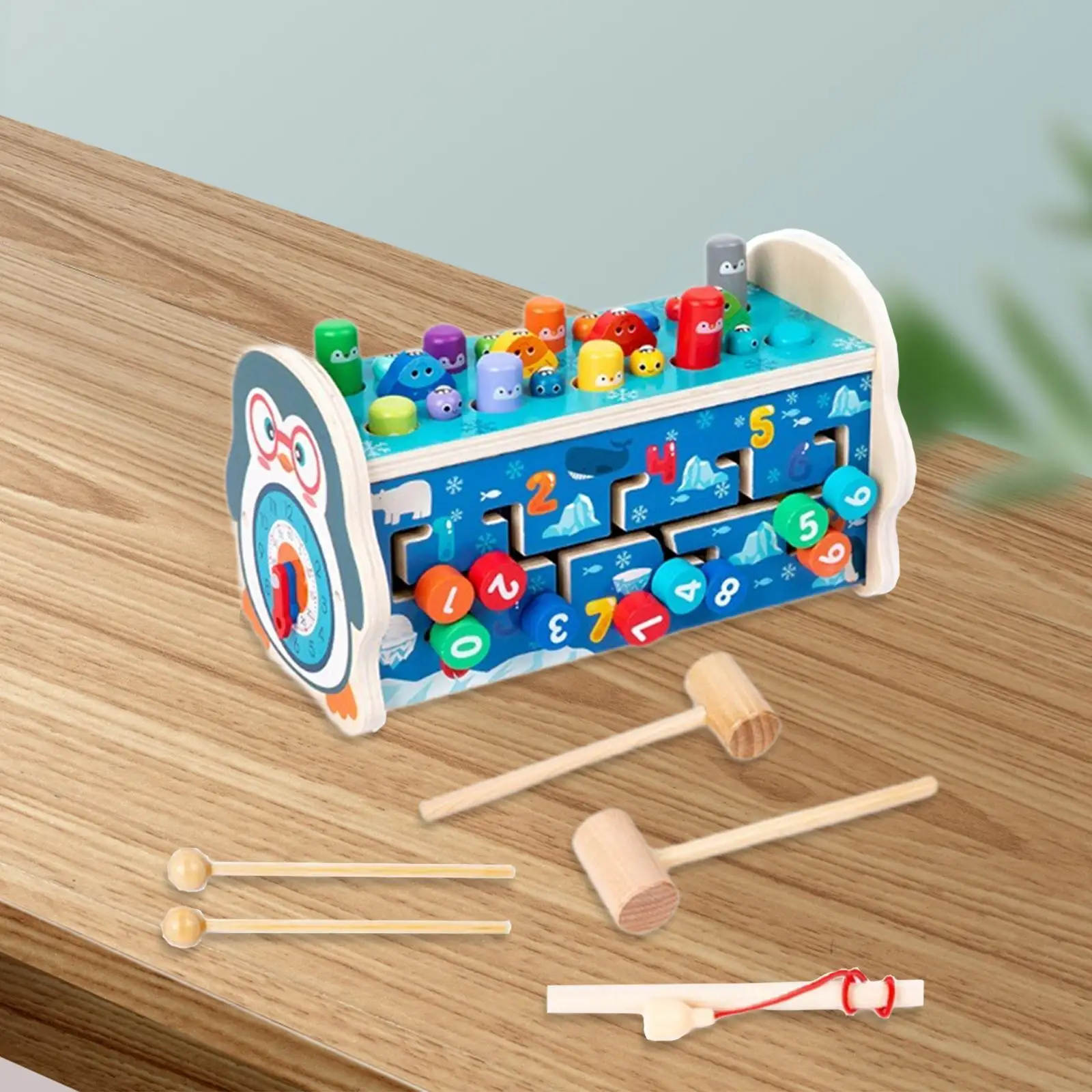 Hammering Pounding Toy Number Track Sensory Toy Xylophone for Party Girl