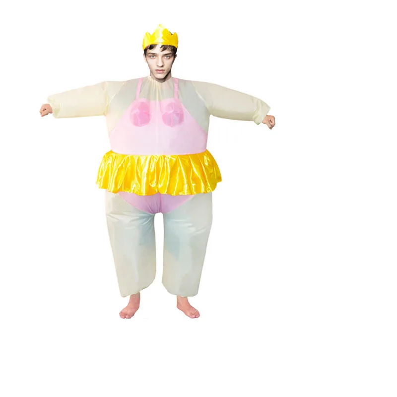 Funny Whimsical Inflatable Ballet Doll Street Costume Fit H150 to 190cm Party Performance Props