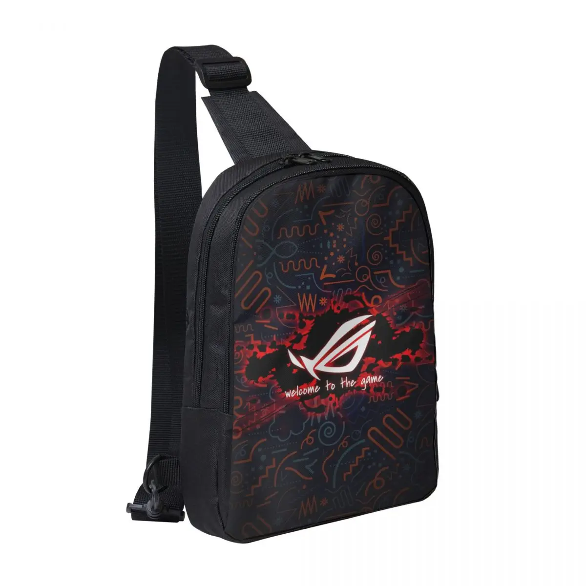 

Asus Rog Chest Bag Men Sling Crossbody Backpack Chest Bag Traveling Hiking Daypack Shoulder Bag