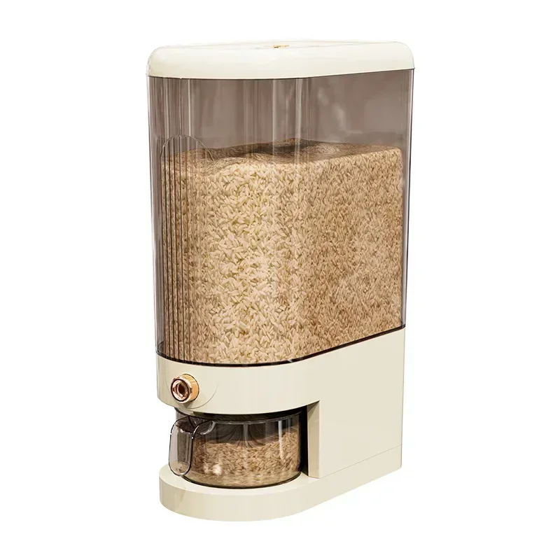 Household Sealed Rice Bucket Sealed Moisture Proof Rice Dispenser With Cup Grain Powder Boxes Storage Food Cereal Container