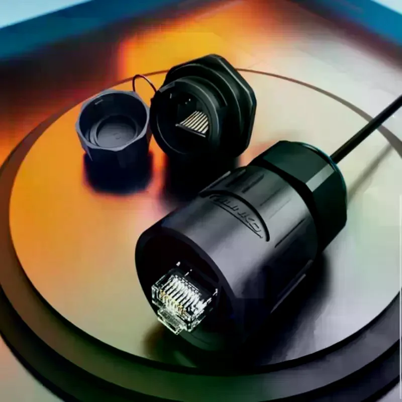 YT-RJ45 Aviation Waterproof Connector: Signal Cat5e Ethernet Panel Socket Outdoor LED Display Switch