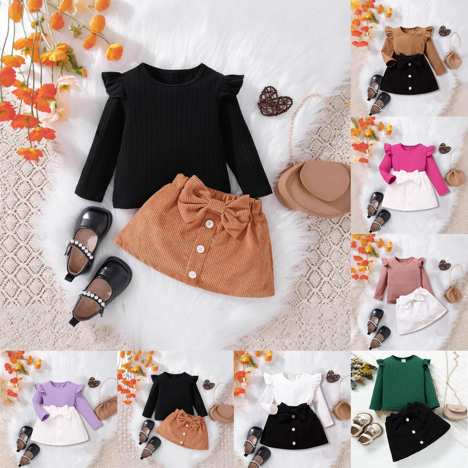 

Baby Clothes 3 Months Girl Toddler Baby Girls Plaid Outfits Knit Ribbed Sweatshirt Shirt Tops Red Plaid Come Home Outfit Mommy