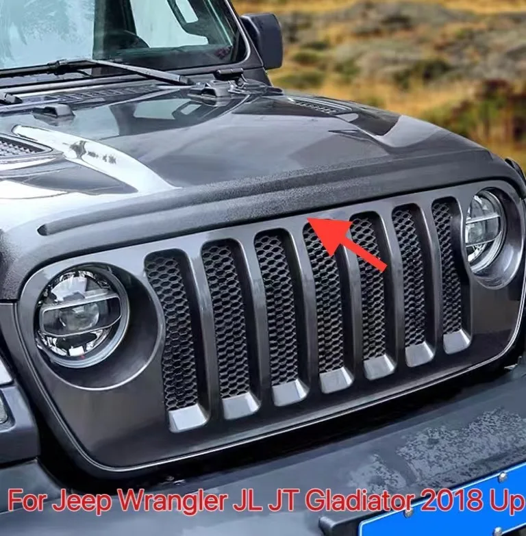 

Car Front Hood Protector Bug Deflector Wind Air Deflector Shield Stonesand Block For Jeep Wrangler JL JT Gladiator 2018 up