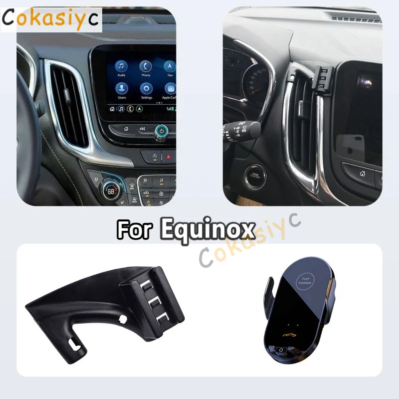 Suporte de Telefone Especial para Chevrolet Equinox 2018 2019 2020 2021 2022-2024, Suporte Magnético para Carro com Base Invisível e Sensor Inteligent