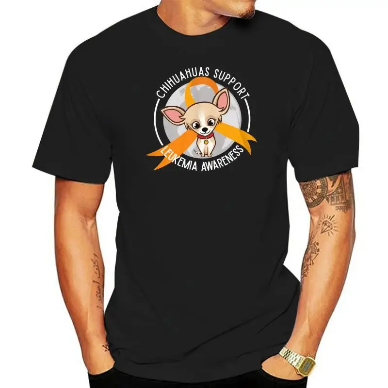 Men T Shirt Chihuahuas Support Leukemia Awareness(1) Women tshirt