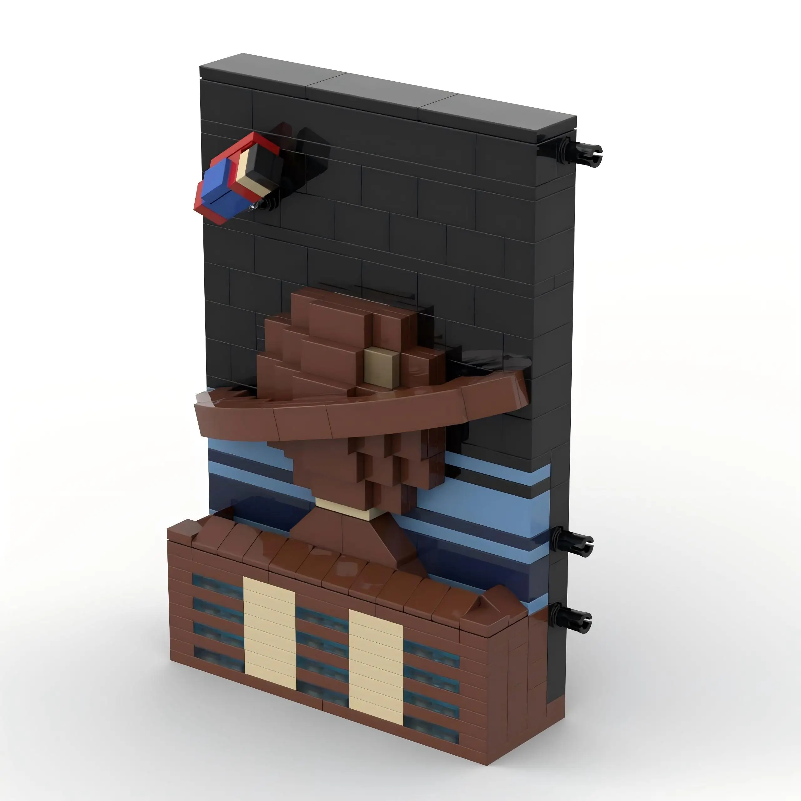 Moc espaço guerra série espaço história cena planeta diário cartão postal bloco de construção modelo diy crianças puzzle montagem brinquedos presente aniversário