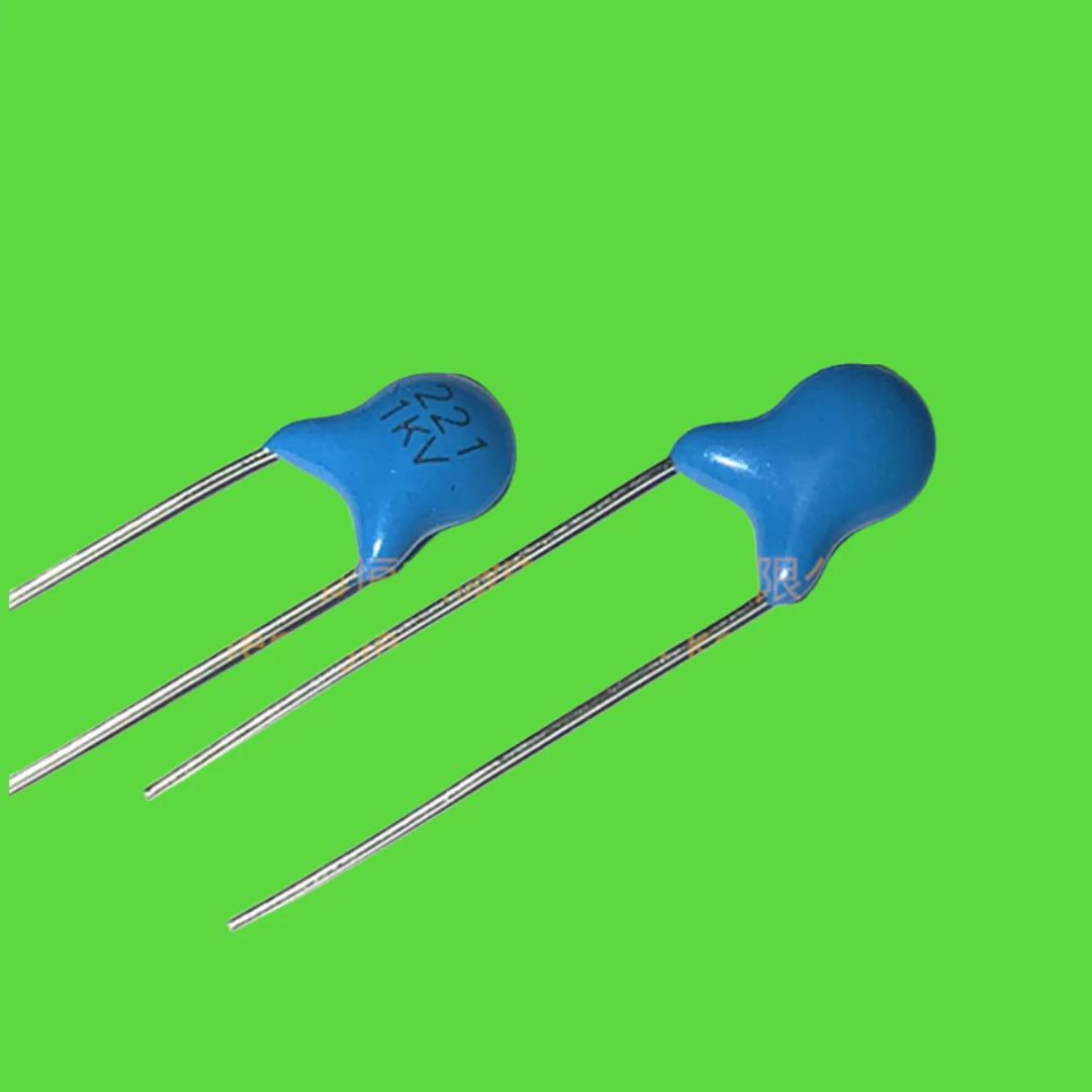 

20 шт./высоковольтный керамический конденсатор 1KV221 1KV221K синий конденсатор высокого напряжения