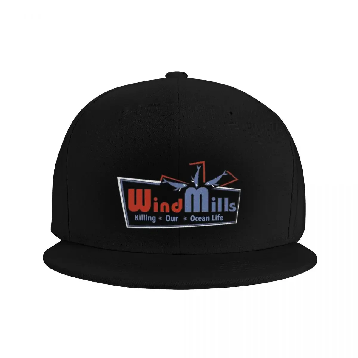 Wind Turbines Whales Crisis NJ Baseball Cap Snapback Cap Military Tactical Cap Anime Hats For Men Women's