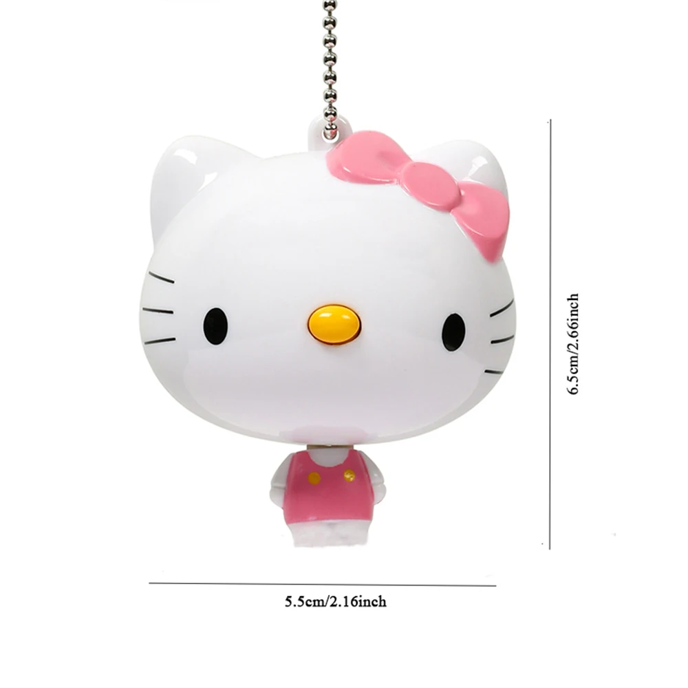 Sanrio Hello Kitty Cartoon Metro a nastro autoadesivo Simpatico metro per gatti Kt Righello Mini ciondolo Nastro di misurazione morbido Righello dritto