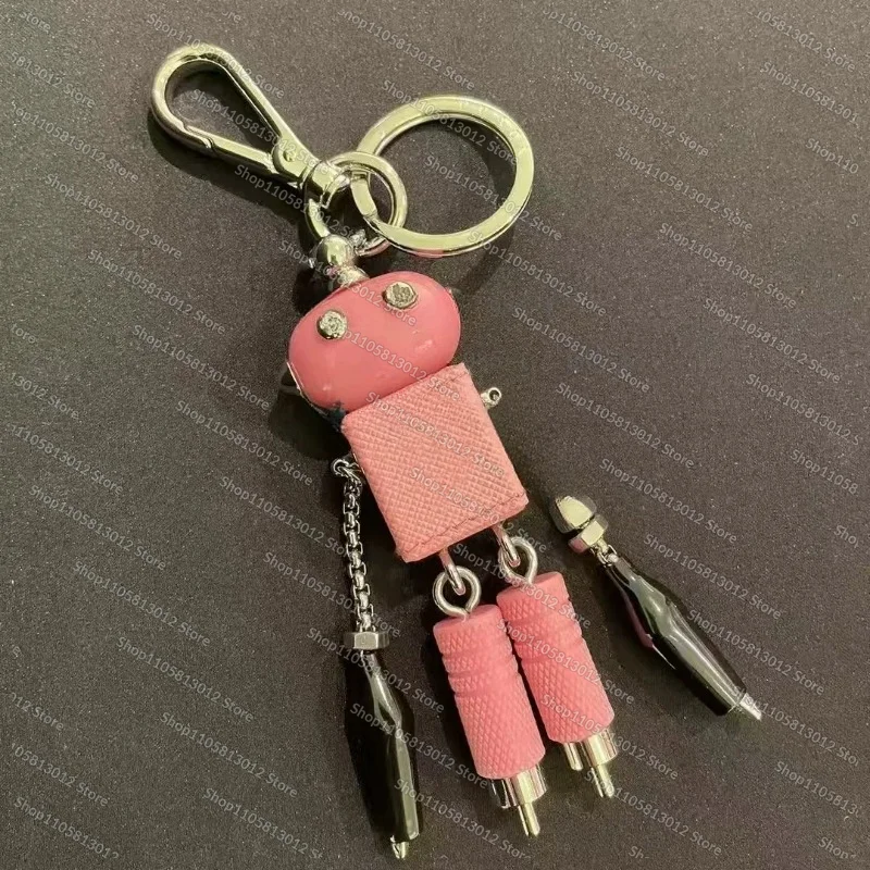 Metal Enamel Triangular Pendant Retro DIY Keychain Bag Accessories