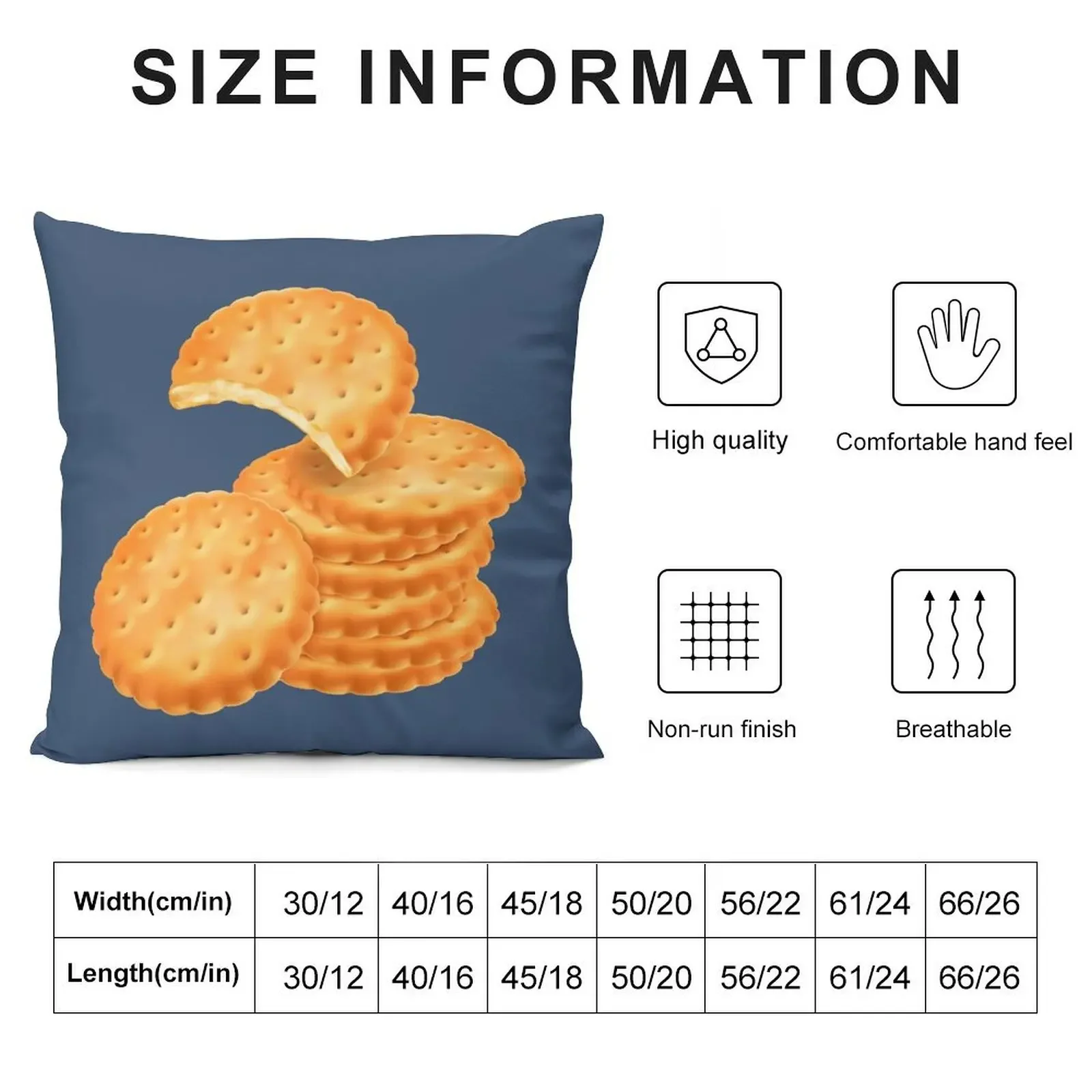 Stack of Round Crackers Throw Pillow Bed pillowcases Pillow Case pillow