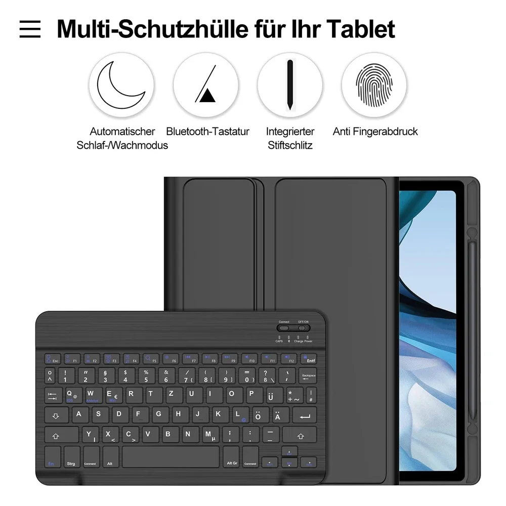 

For Samsung Galaxy Tab A11 Plus A11+ Case 11 Inch 2025 SM-X230 SM-X235 Korean Portuguese Spanish Backlight Keyboard Cover Funda