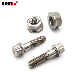 HRMin Modular Wheel Bolt Gr5 Titanium 12 Point BBS Split Rim Flange Bolts M8x20/32mm